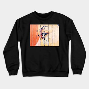 Brown wooden planks Crewneck Sweatshirt